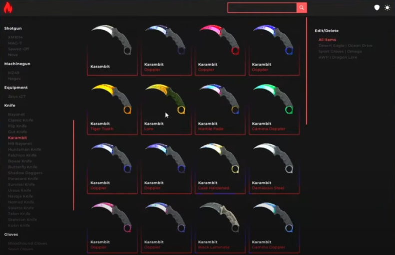 iChanger Panel Interface